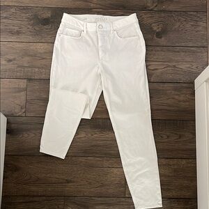 White Women's Skinny Ankle Jeans
